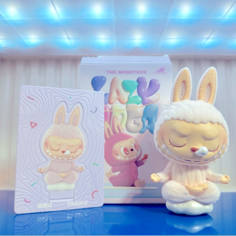 Pop Mart Labubu Lazy Yoga Figure - Sleeping